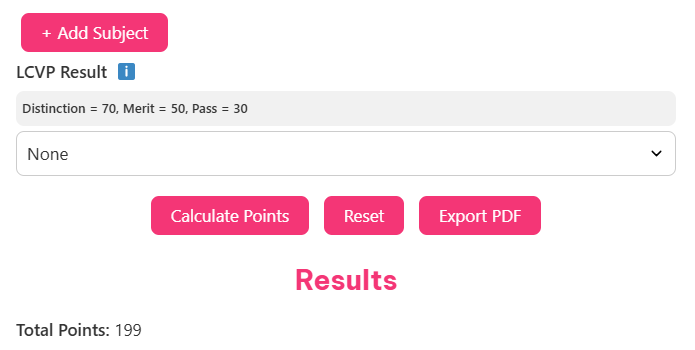 Central Applications Office Points